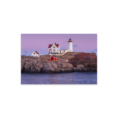 Kegley " USA, Maine, York Beach. Nubble Light Lighthouse At Dusk " by Walter Bibikow