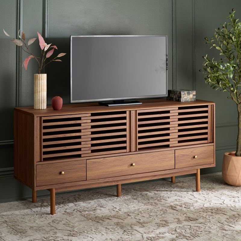 Adrin 3 Drawer Sideboard/TV Stand, Walnut