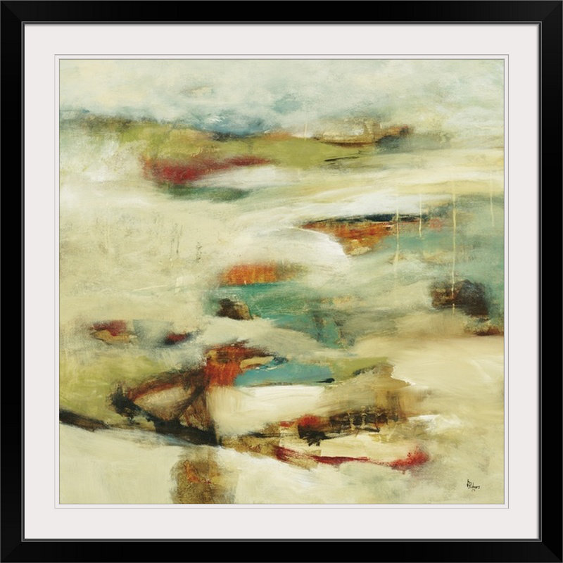 «Hymera New Perspectives» par Lisa Ridgers, reproduction d'art, H 38 po x l 38 po x P 1 po, Cadre noir