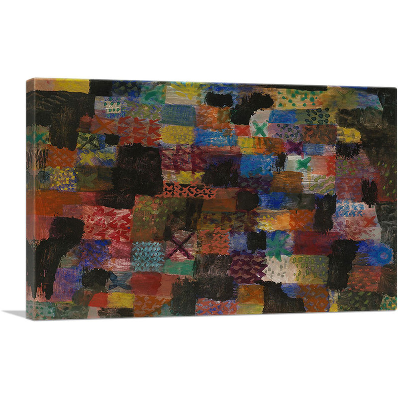 «Deep Pathos 1915» par Paul Klee - reproduction d'art sur toile tendue, H 18 po x l 26 po x P 1,5 po