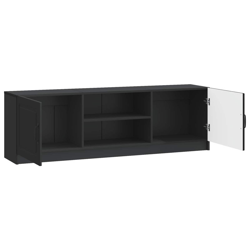 Unfinished TV Stand, 47cm H x 150cm L x 31cm W, Black