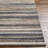 Dunigan Striped Machine Woven Polypropylene Area Rug in Slate/Blue/Rust-1264068544