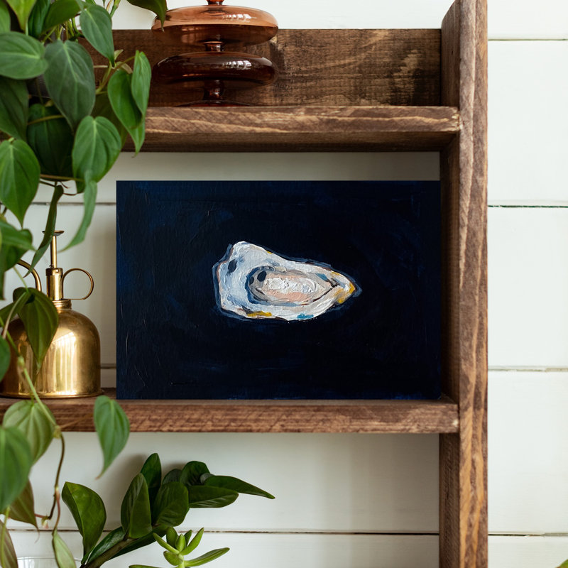 Art mural côtier bleu à marée basse, H 18 po x l 12 po