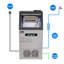 Machine à glaçons commerciale, machine à glaçons autoportante automatique 110LBS / 24H, idéale pour les restaurants, bars, maisons et bureaux