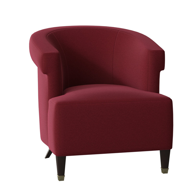 Fauteuil large de 30,5 po Madame, Rouge Margaret, Noyer américain