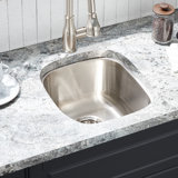 Calverton Signature Hardware 18" Stainless Steel Undermount Prep Sink