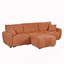 Canapé modulaire 110 po, repose-pieds mobile
