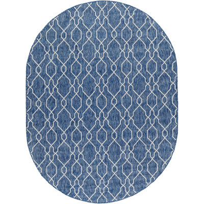 Tapis bleu marine / ivoire Wisser