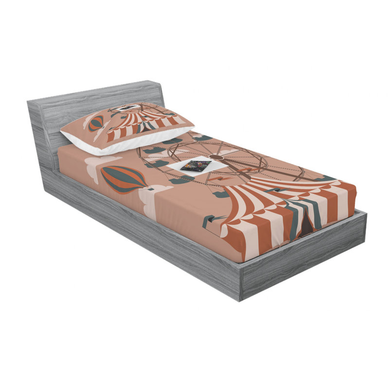 Microfiber Sheet Set, Twin Sheet Set with Fitted Sheet