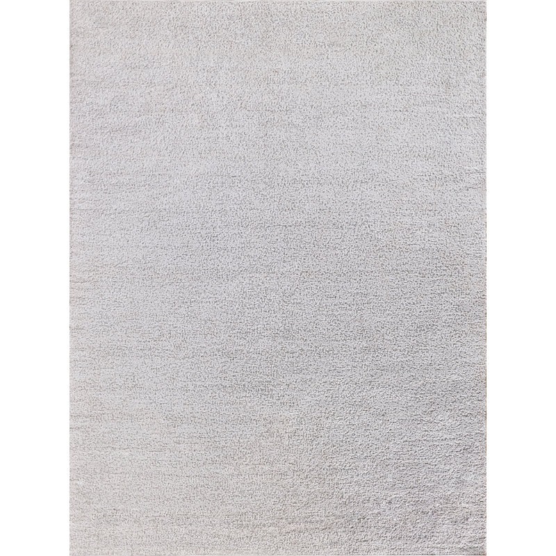 Morello Hand Made Area Rug in Ivory, Rectangle 9' x 15'