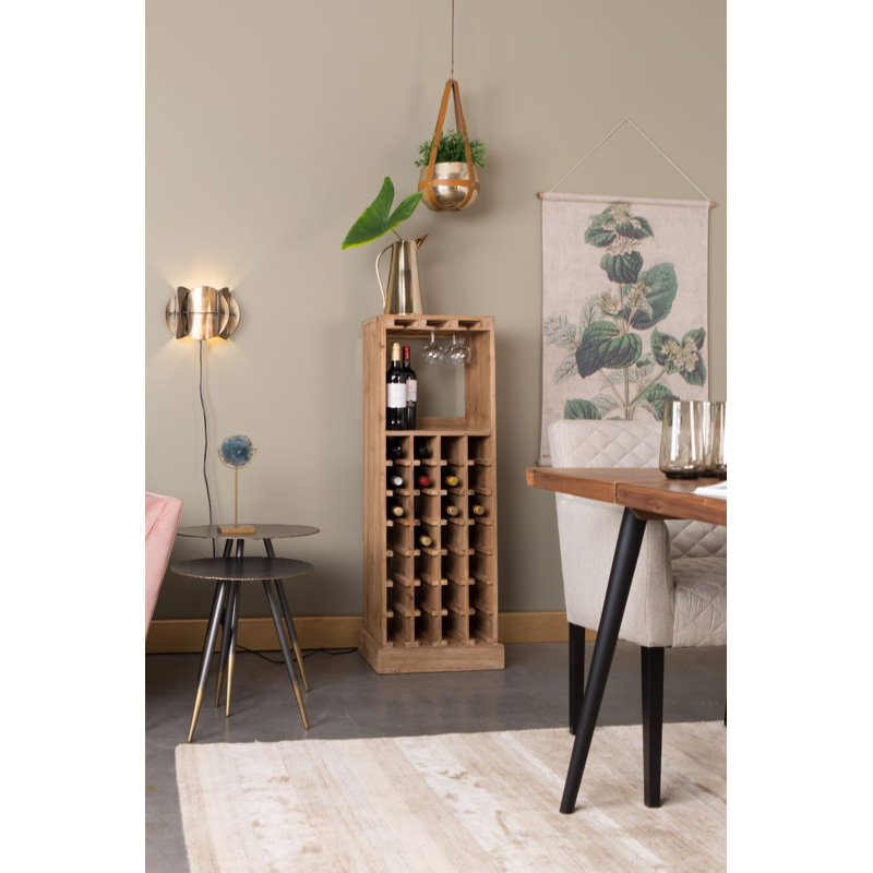 Claude Solid Wood Bar Cabinet
