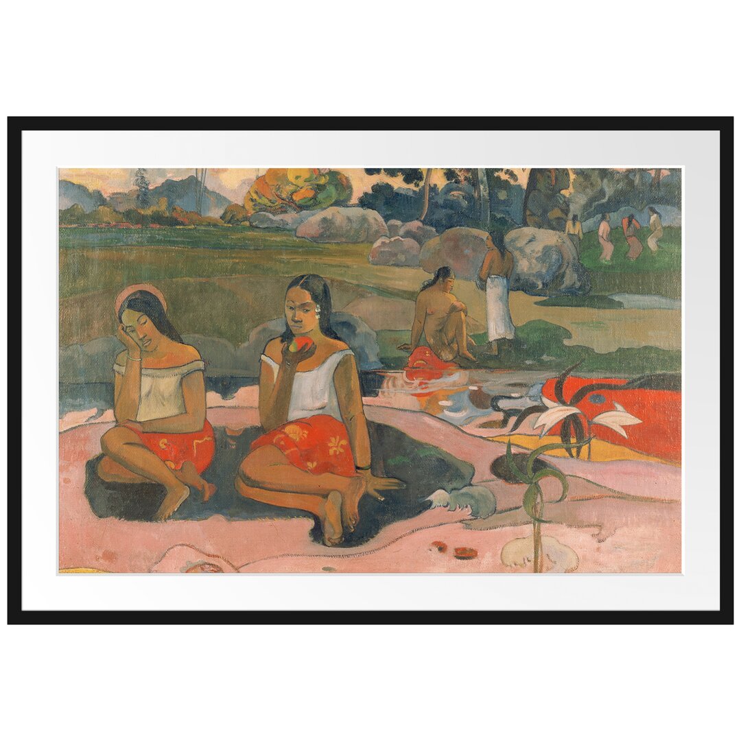 Gerahmter Kunstdruck Holy Spring: Sweet Dreams von Paul Gauguin