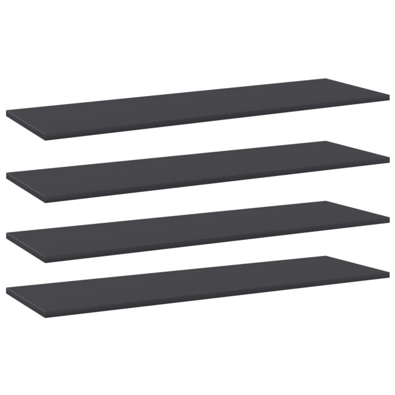 Tablettes flottantes étagères murales, H 0,6 po x l 39,4 po x P 11,8 po, gris
