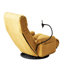Chaise longue en métal jaune avec tête et taille réglables, confort d'assise long, chaise rotative rotative à 360 degrés et métal, housse de revêtement de siège-2113921807