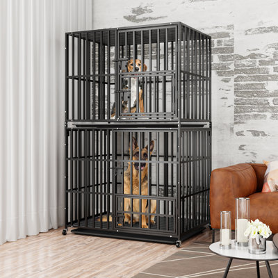 Cage pour chien empilable robuste