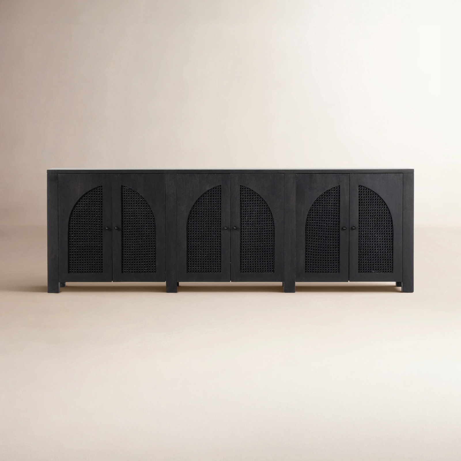 Silfa Mango Sideboard, Black Wash Mango, 33"H x 98"W x 18"D