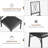 5-Piece Rustic Kitchen Table Set for 4, Compact Dining Table with Upholstered Chairs for Small Apartments & Studios-443847599-443847585-443847587