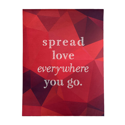 Tapis en polyester imit quote love