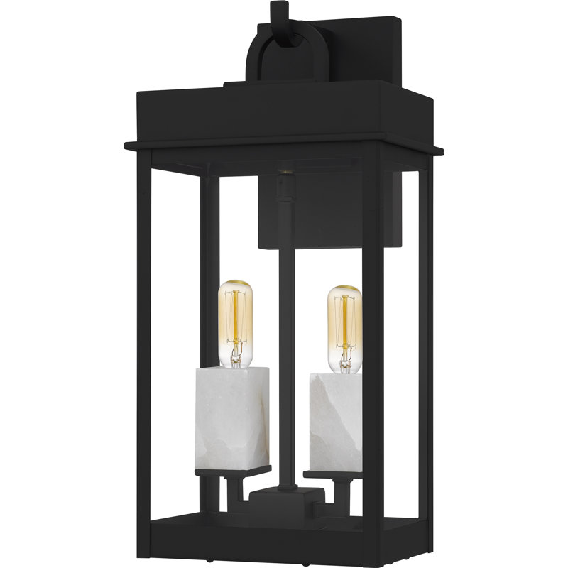 Lanterne murale d'extérieur Carmen, H 16,25 po x l 8 po x P 6,75 po, 2 lumières