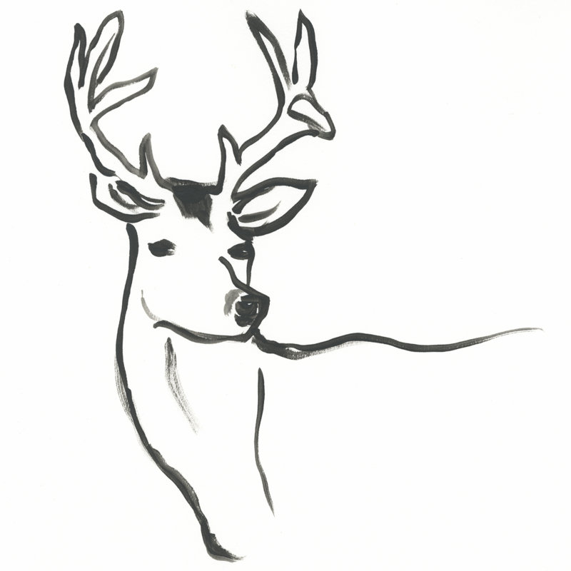 Minimal cerf I, H 36 po x l 36 po