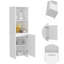 Garde-manger H 59 po, deux tablettes de rangement ouvertes
