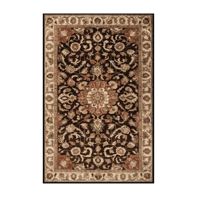 Tapis brun lavable à la machine