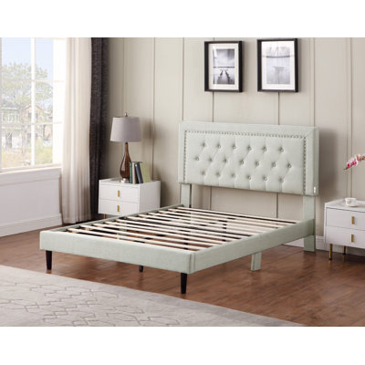 Cianciolo Upholstered Wingback Bed