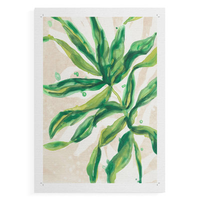 Parchment Palms II - Impression sur toile seulement - NON CADRE