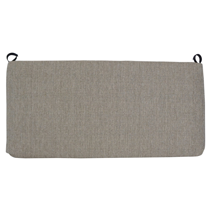 42-Inch Woven Olefin Outdoor Loveseat Cushion, Seravo Brown
