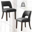 Chaise de salle à manger rembourrée en similicuir (ensemble de 6)-1515486735-1515530756