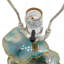 P 15 x 29,5 po Verdant Agate-Slice Lampe de table avec base en marbre
