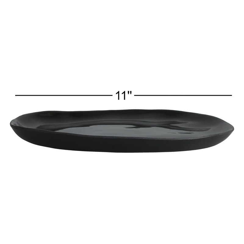 Fortessa Sandia 11" Melamine Dinner Plate, Obsidian
