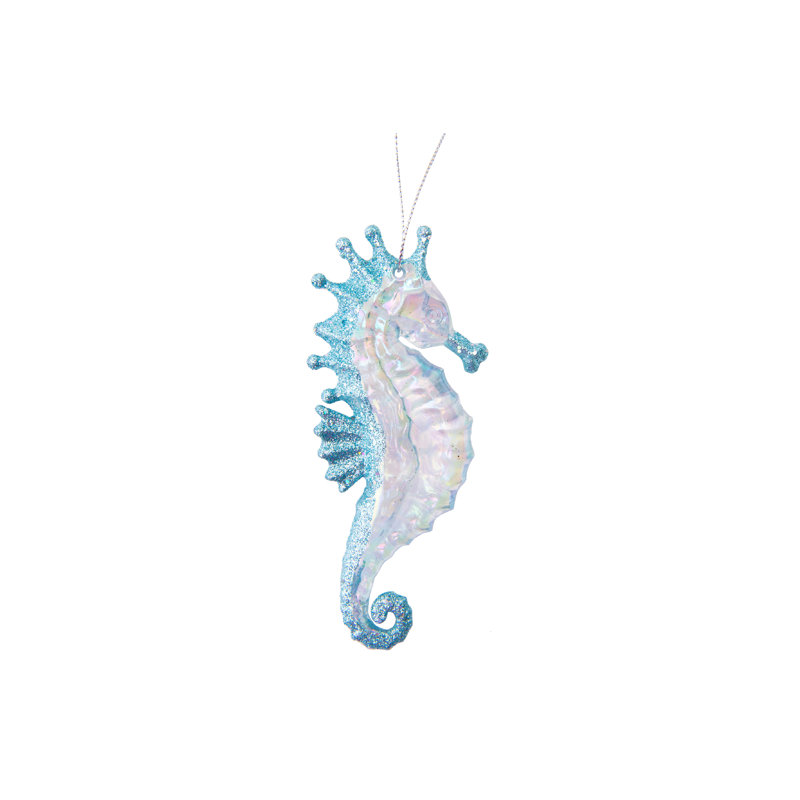 Ornement irisé - Ensemble de 12 hippocampes