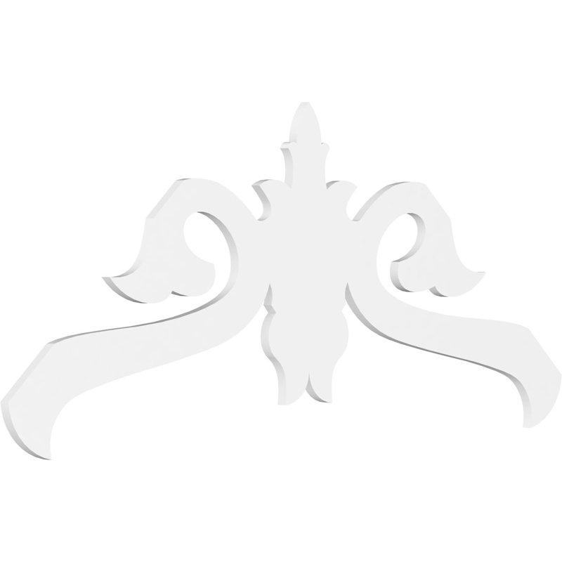Florence Architectural Grade PVC Gable, 33" H x 72" W x 1" D, 11/12