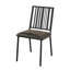 Ensemble de 2 chaises d'appoint en cuir synthétique et finition noire Zudora-2008153595