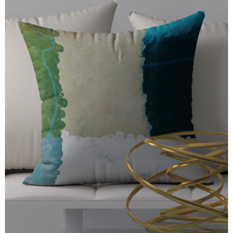 Housse de coussin décoratif carrée à droite, 18 po x 18 po
