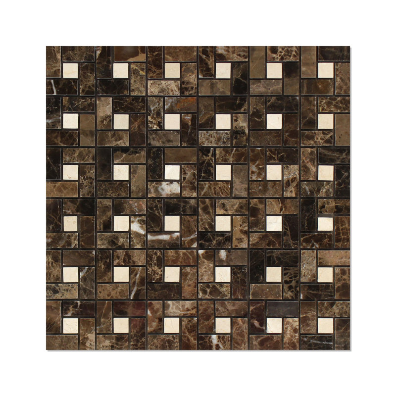 Carrelage mosaïque en marbre Emperador