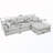 L-Shaped Convertible Sectional Sofa