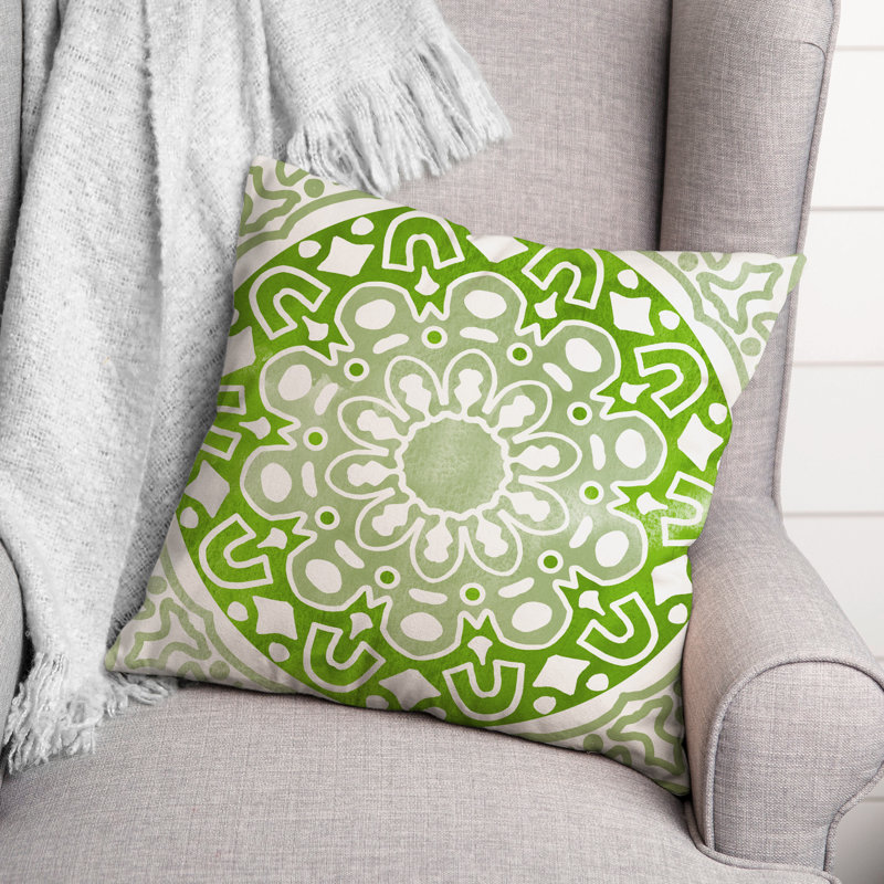 Housse et insert de coussin extérieur d'extérieur, Vert