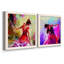 Danseuse - ensemble de 2 peintures sur toile encadrées-883619110-883619109