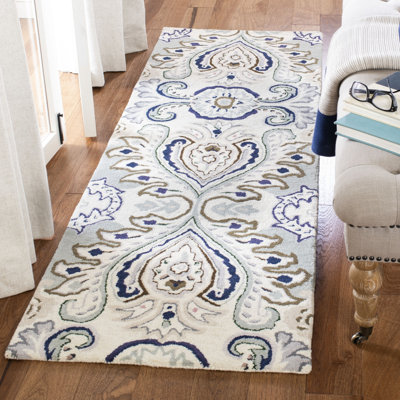 Haryan Hand Tufted Wool Ikat Rug