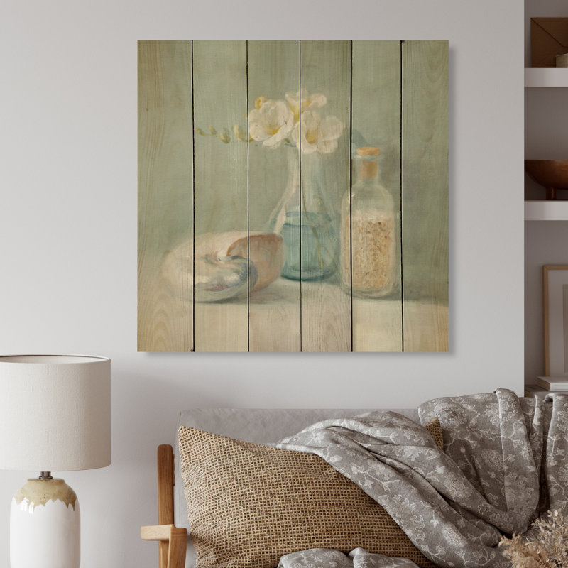 Pastel Bath II - Peinture sur, H 36 po x l 36 po x P 1 po