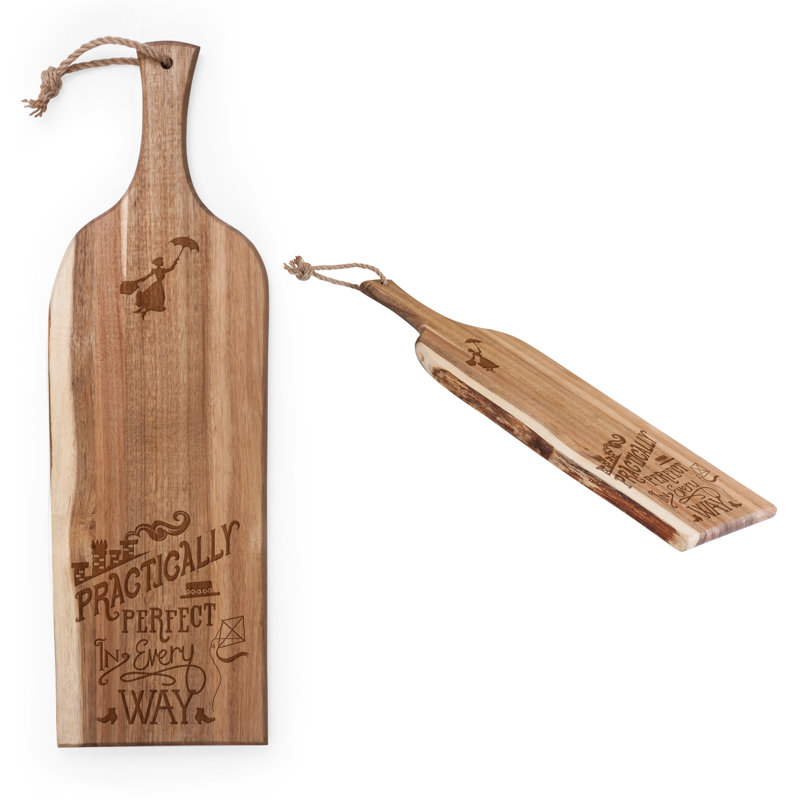 Rustic Acacia Wood 24-Inch Serving Plank with Rope Handle