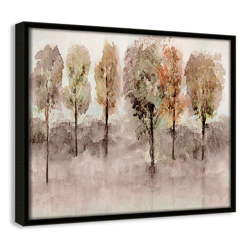 «Swansea Debruce Trees - Landscape Version Print» par Val Rhodes, H 9,5 po x l 11,5 po, Espresso