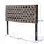 Tufted Upholstered Queen Size Bed Headboard In Modern Button Design, Adjustable Solid Wood Head Board, Solid Wood Head Board With Durable Metal Legs
