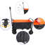 Mini chariot de plage pliable de jardinage - noir et bleu élégant-112253954-112253951