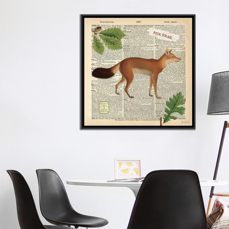 Lodge Collage IV, impression sur toile tendue, H 37 po x l 37 po x P 1,5 po, Toile avec cadre noir, Pas de tapis