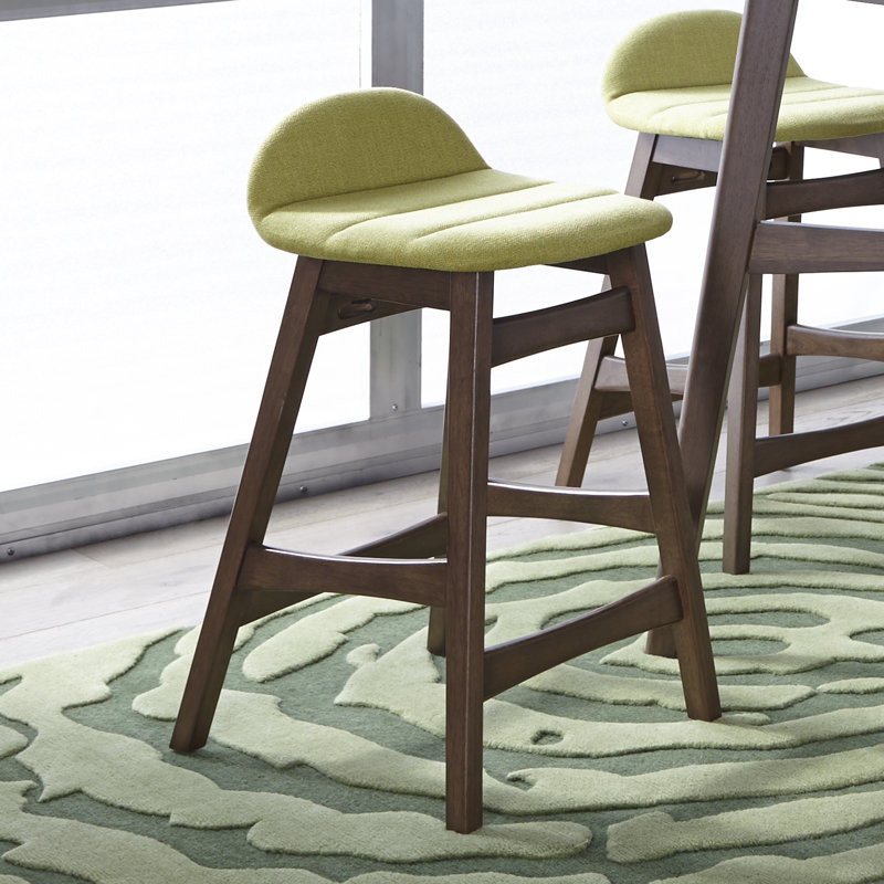 Paulina Bar Stool, Green, Counter Stool (24" Seat Height)