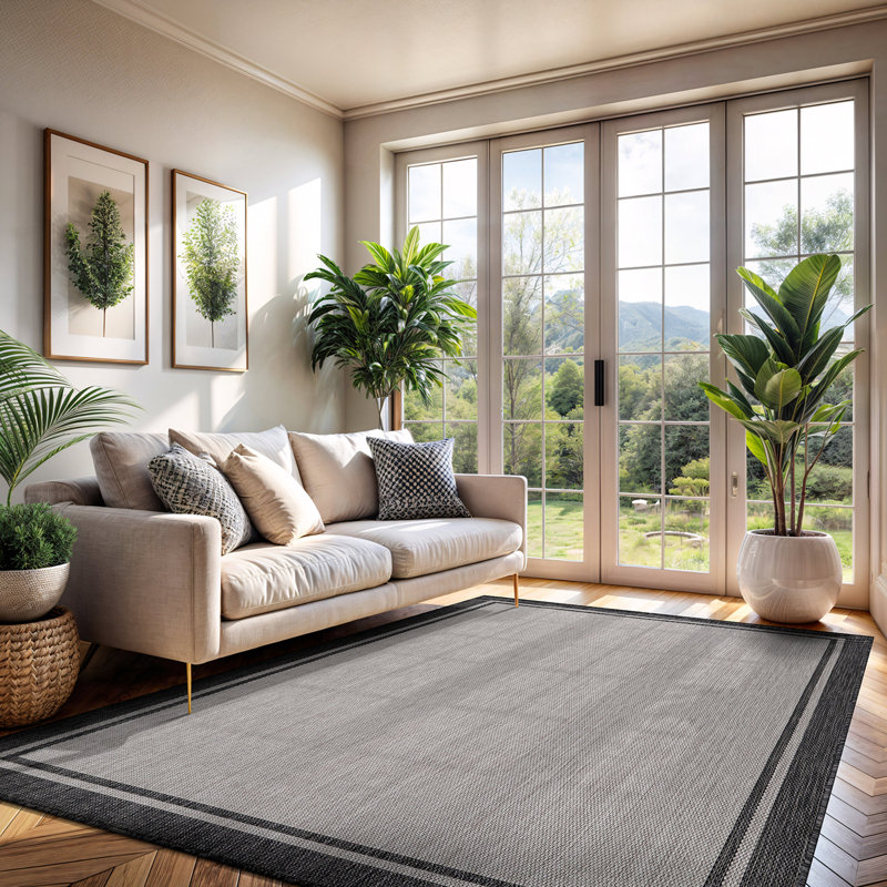 Tapis d'intérieur / extérieur Mekih, Rectangle 5 pi x 7 pi