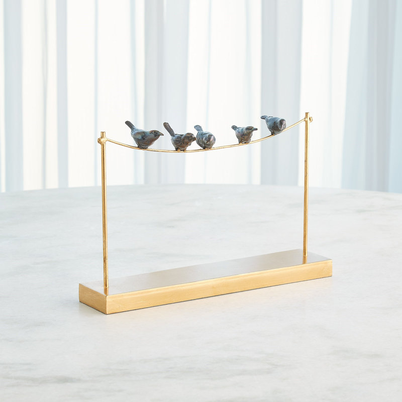 Iron Bird Figurine / Sculpture Decorative Object